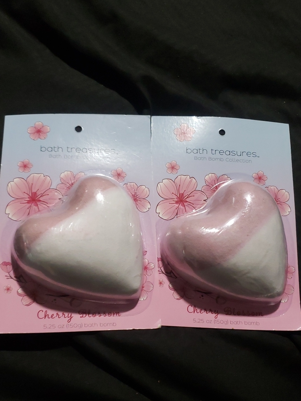 🤯3/$12 Bath Treasures Cherry Blossom Bath Bombs 5.25oz New x2